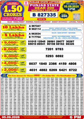 Punjab State Dear 200 Monthly Lottery Result 05.09.26 img 20260905 wa0034